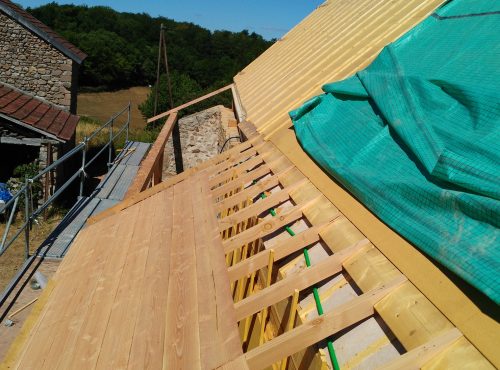 Extension maison ossature Buffieres Charpente Nugues Bourgogne Saone et Loire 71 Bois Ossature Couverture Zinguerie